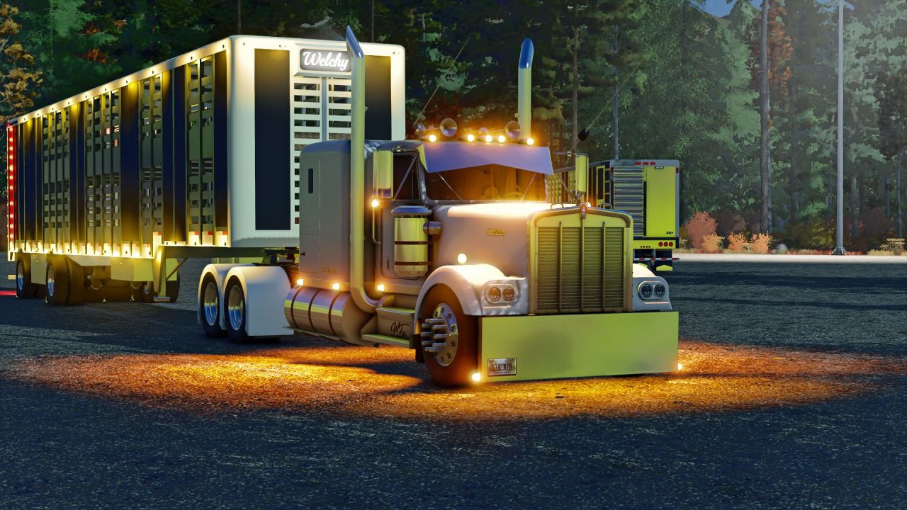 Причіп для транспортування тварин EBY для Farming Simulator 25