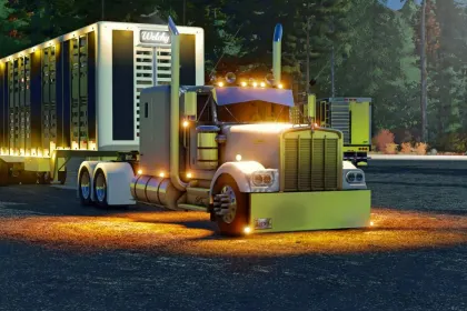 Причіп для транспортування тварин EBY для Farming Simulator 25 — 3