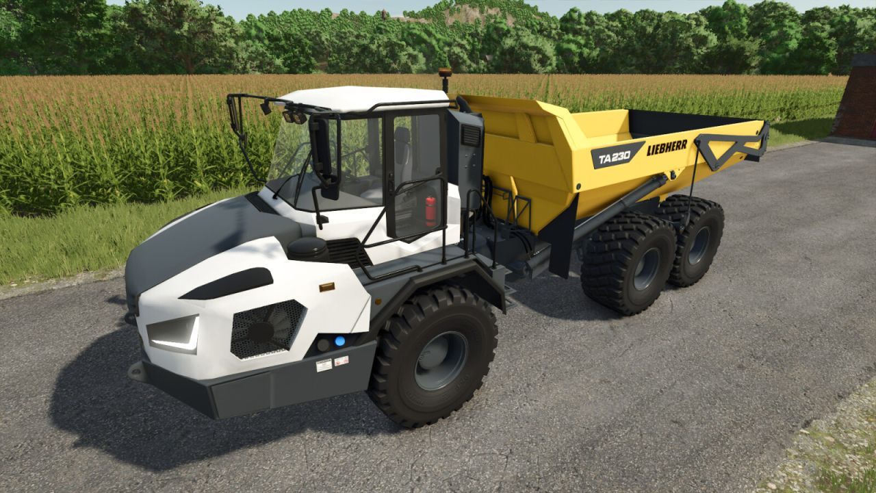 Powerful Truck Liebherr TA230 (2021–2025) for Fast Crop Transport in FS25