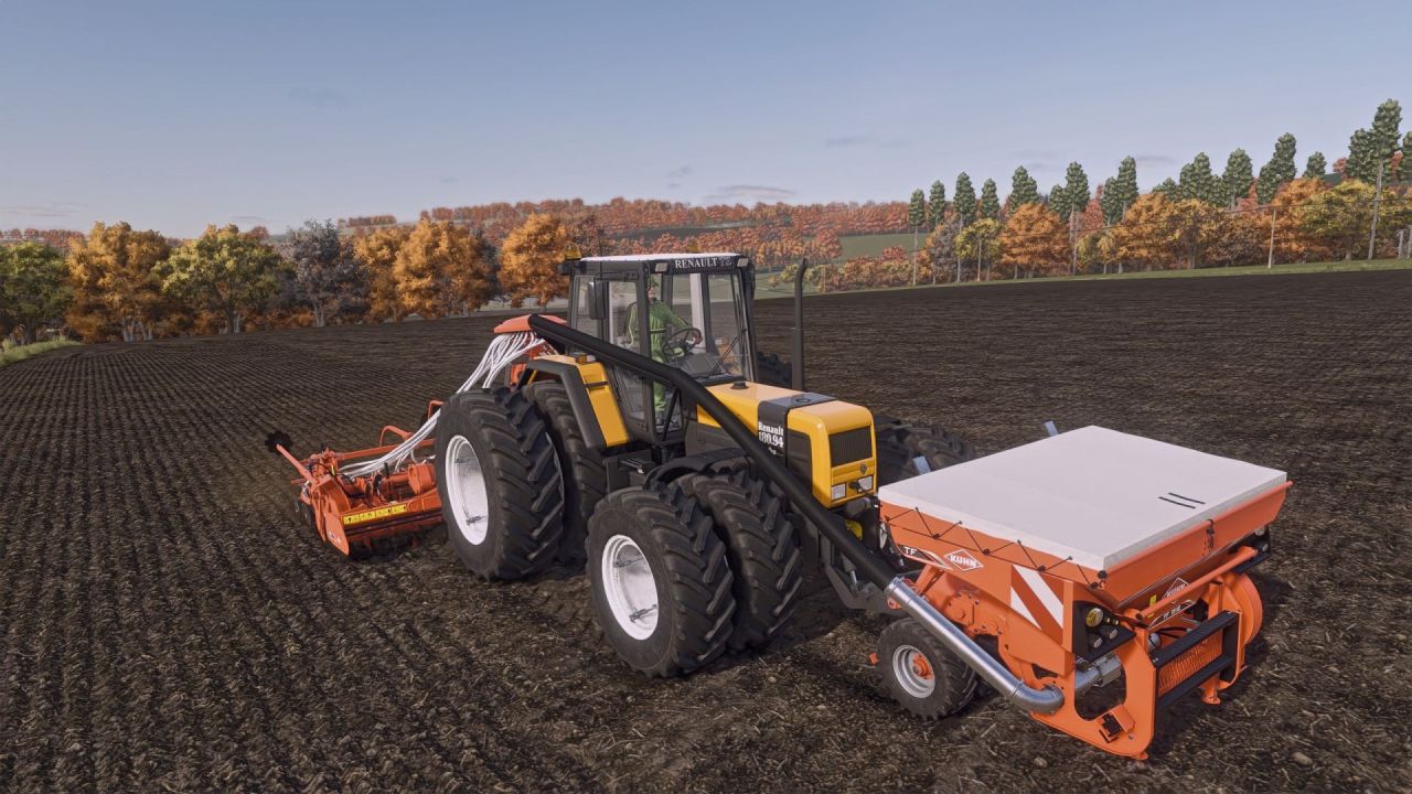 Трактор Renault 180-94 TZ для Farming Simulator 25