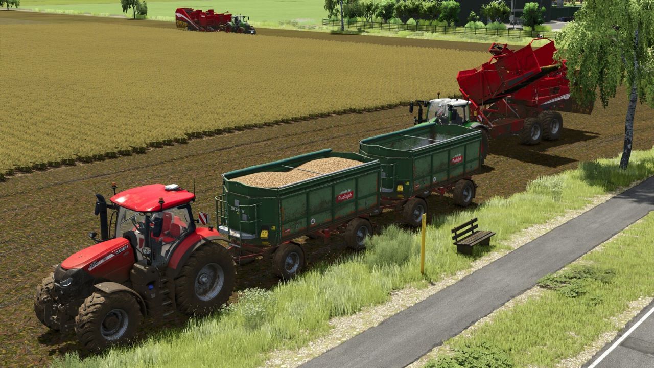 Причіп Rudolph DK 280 W для Farming Simulator 25