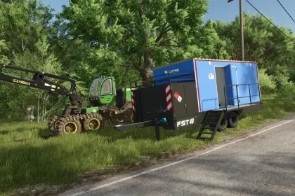 Причіп лісозаготівлі Skogbruk Servicevagn для Farming Simulator 25