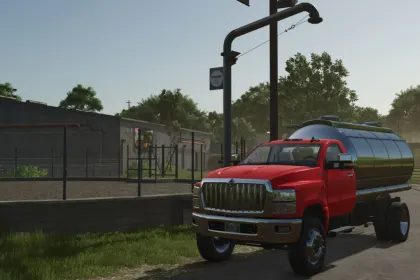 Leistungsstarker Lkw International CV Series Tanker — Universeller Tankwagen für FS25 — 2