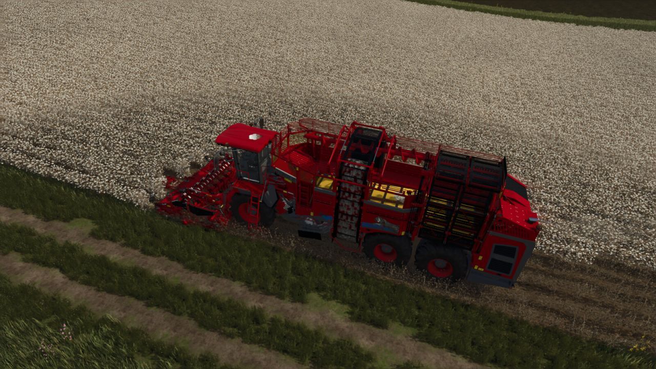 Powerful Harvester ROPA Tiger6S Cotton Edition for Vegetables, Cotton, and Onions in FS25