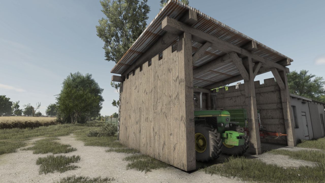 Дерев'яний сарай для Farming Simulator 25