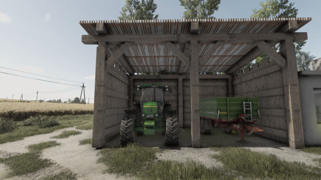 Дерев'яний сарай для Farming Simulator 25