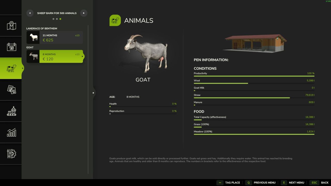 Schaf-Stroh-und-Gülle-Addon für Farming Simulator 25