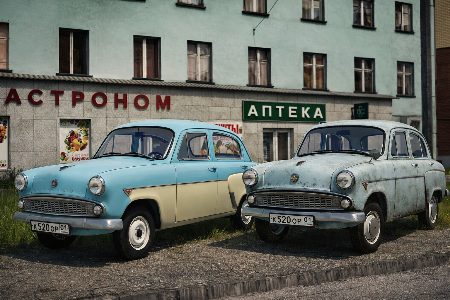 Мод на автомобіль Москвич 402 v1.0.1.0 для Farming Simulator 25 - Zrzuty ekranu