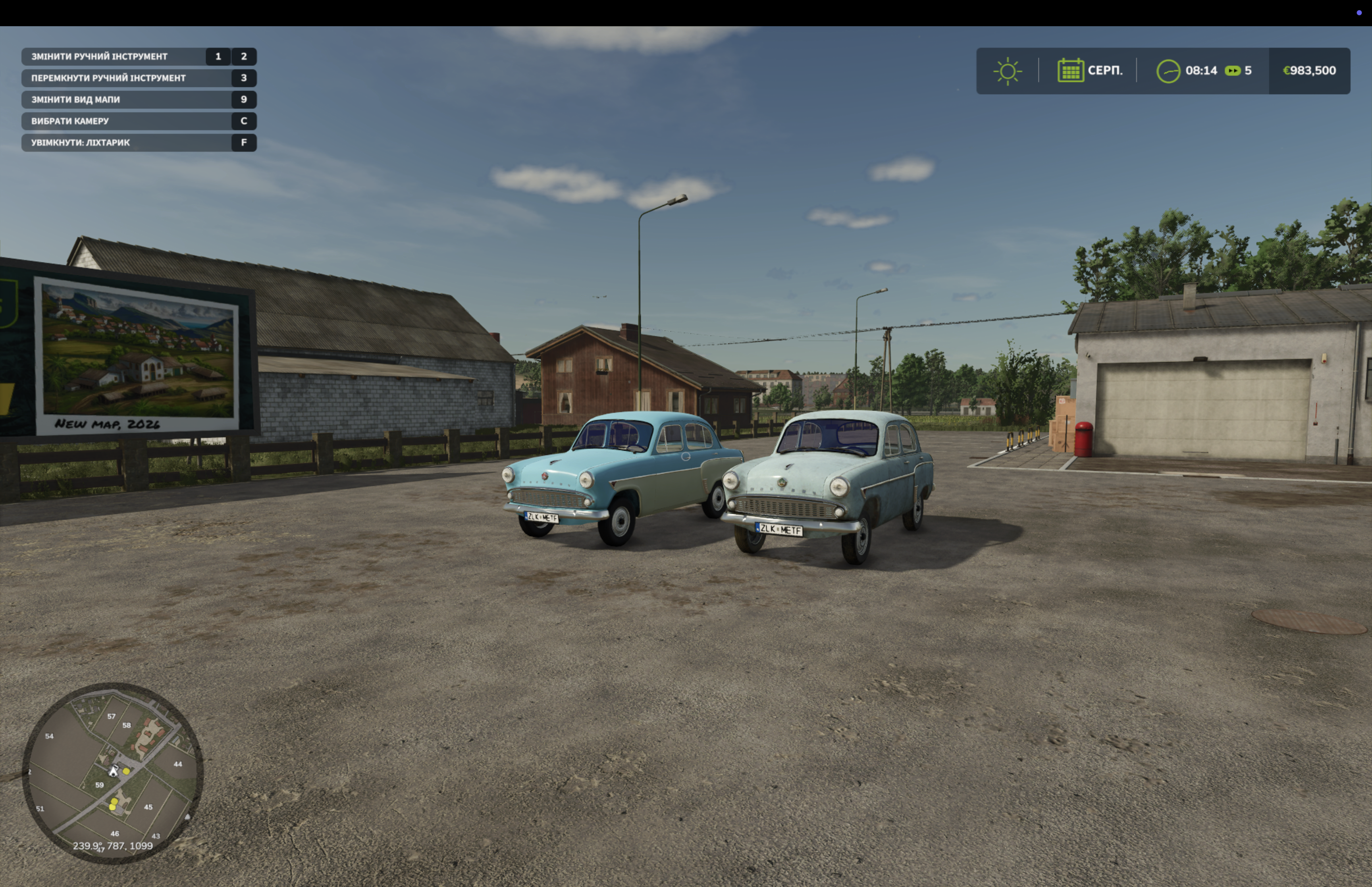 Мод на автомобіль Москвич 402 v1.0.1.0 для Farming Simulator 25 - Zrzuty ekranu