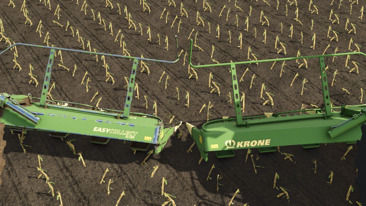 Efficient Krone EasyCollect 750 (75 m) Header for Quick Corn Harvesting in FS25