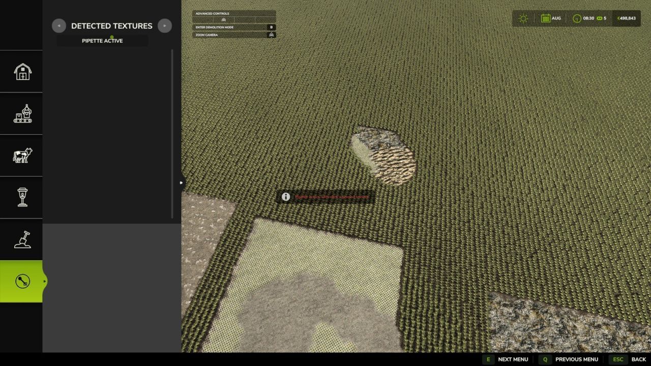 Скрипт Texture Pipette для Farming Simulator 25