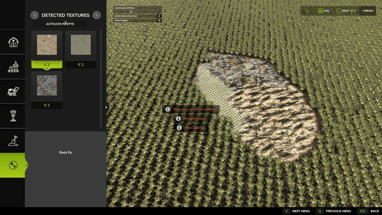 Скрипт Texture Pipette для Farming Simulator 25