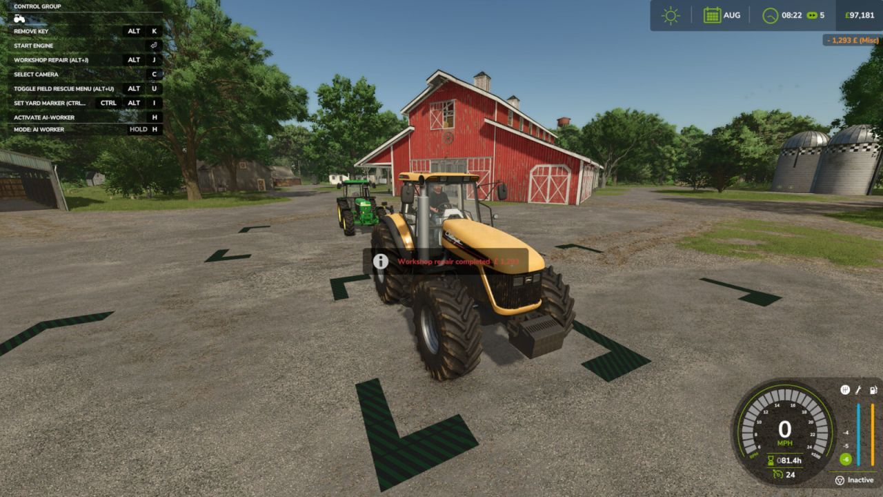 Реалістичний сервіс автомобілів для Farming Simulator 25