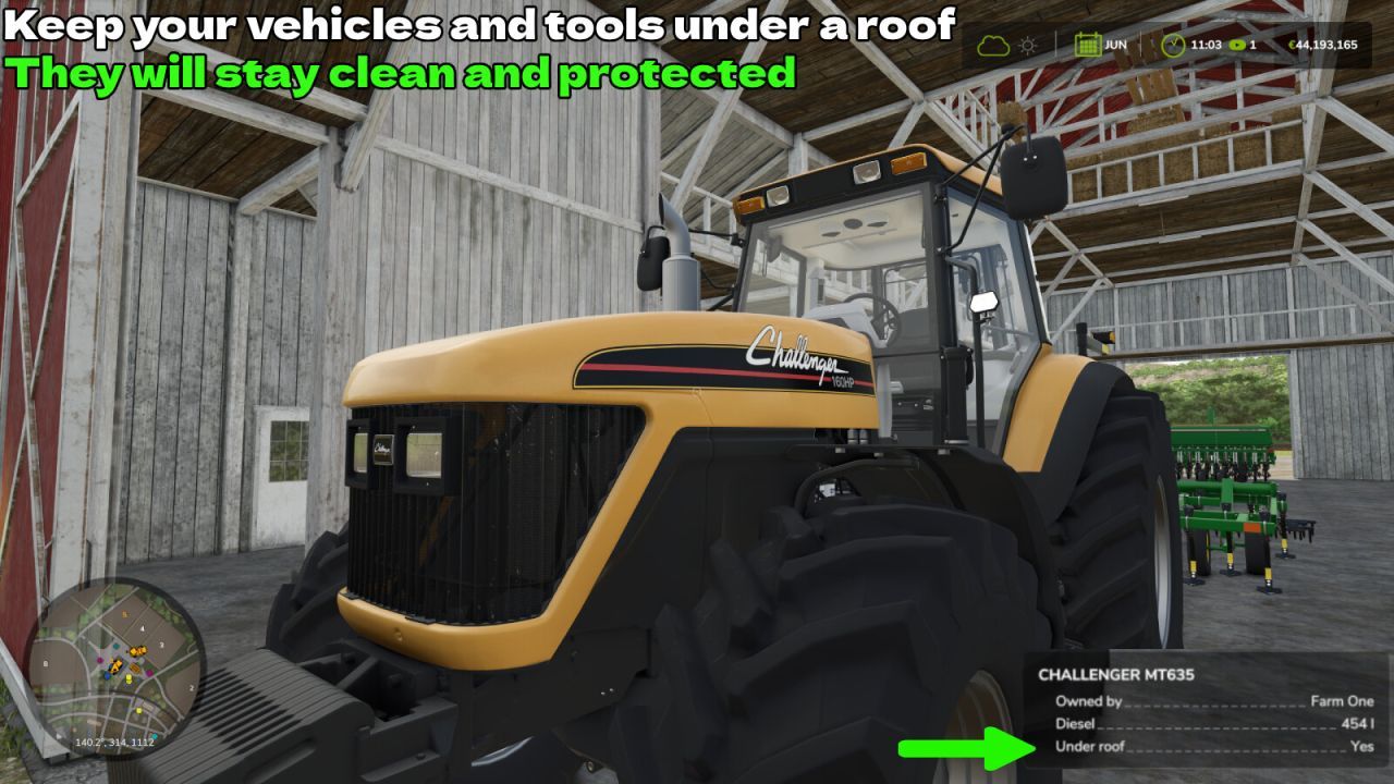 Сховище для техніки для Farming Simulator 25