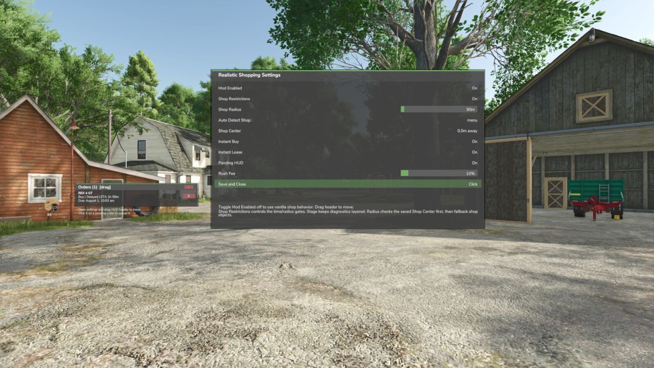 Realistic Shopping for Farming Simulator 25