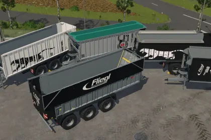 Потужний Причіп Fliegl Taurus Pack (ASW 281/381/391/3101) для Максимальних Вантажів у FS25 — 2