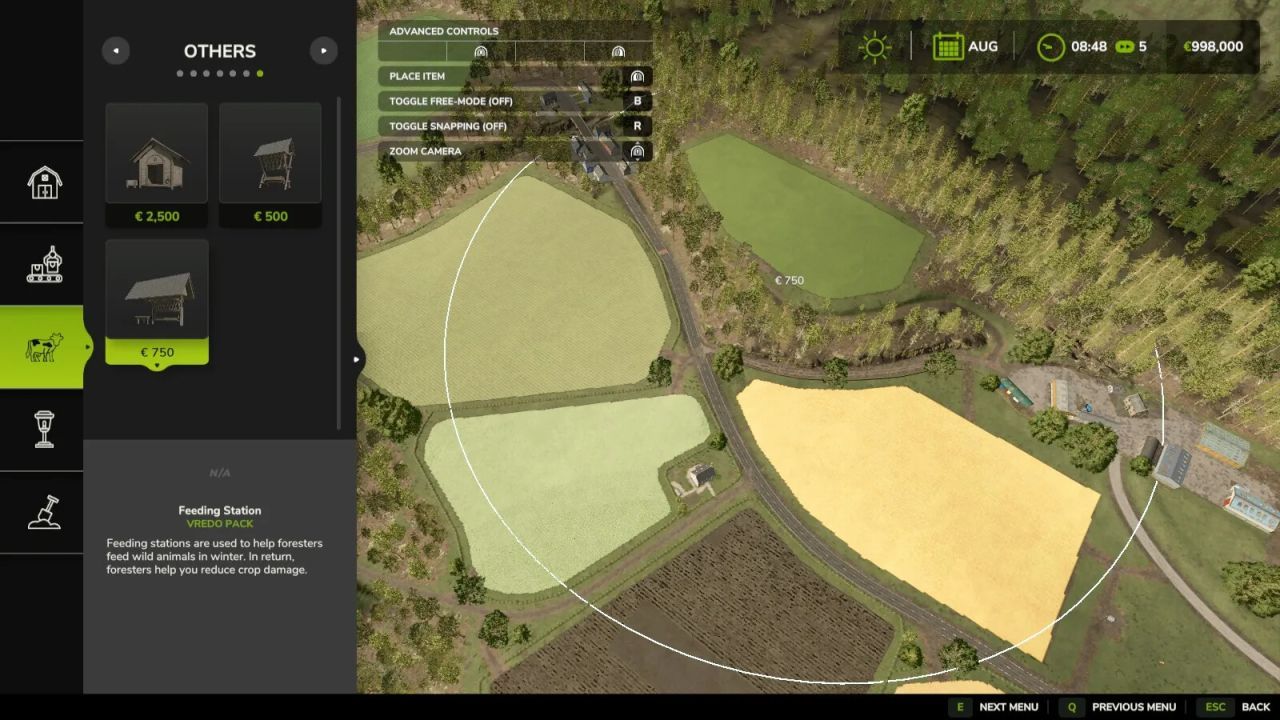 Маркер для годівниць диких тварин для Farming Simulator 25