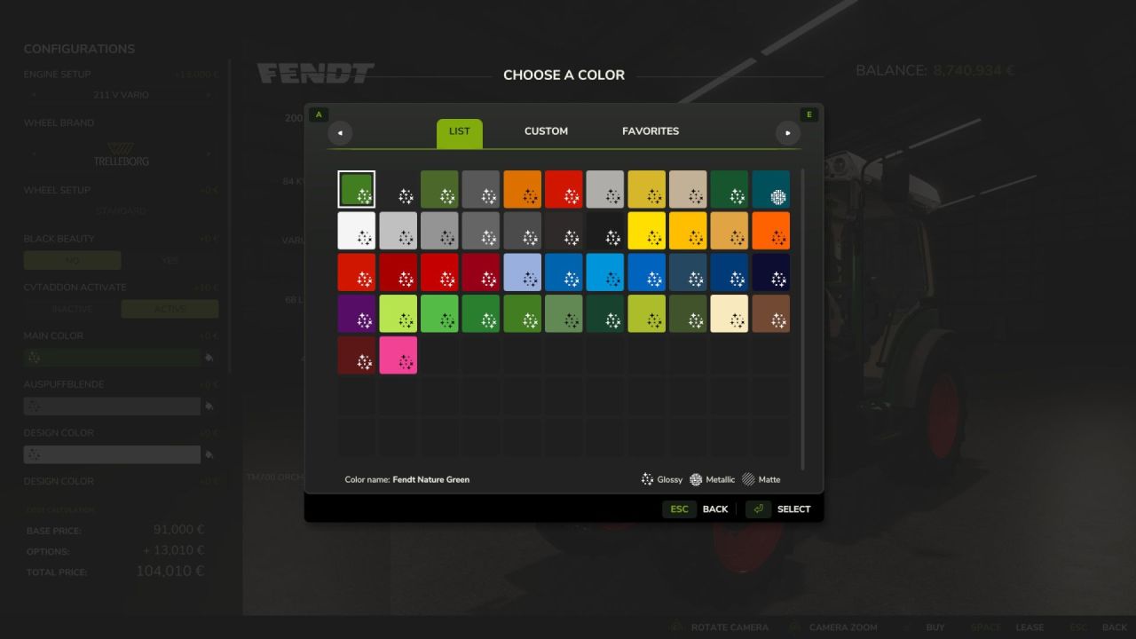 Трактор Fendt 200 Vario з CCI1200 для Farming Simulator 25