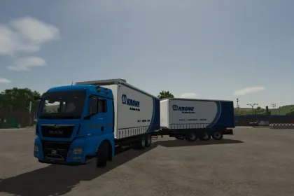 Вантажівка MAN TGX 26.640 з причепами для Farming Simulator 25