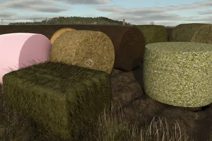 Мод деградації тюків для Farming Simulator 25