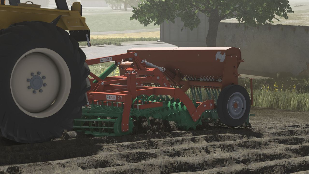 Гідравлічний плуг Unia 2.7 для Farming Simulator 25