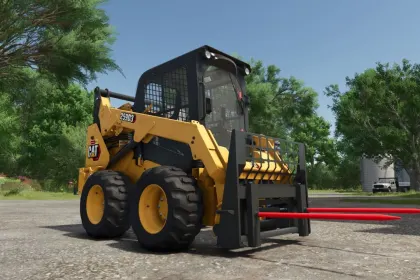 Ковшовий навантажувач Caterpillar 242D/259D для Farming Simulator 25