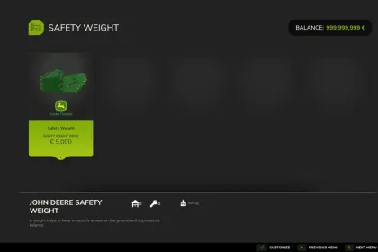 Бампер John Deere для Farming Simulator 25 — 4