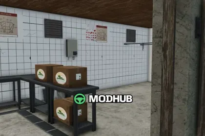 Mod for Legendary Slaughterhouse The Fleischerei v1001 for FS25 — Meat Production in Boxes — 2