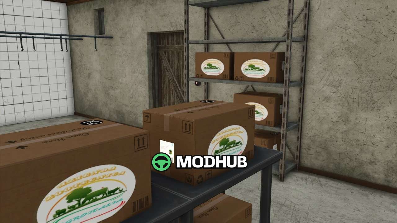 Mod for Legendary Slaughterhouse The Fleischerei v1001 for FS25 — Meat Production in Boxes