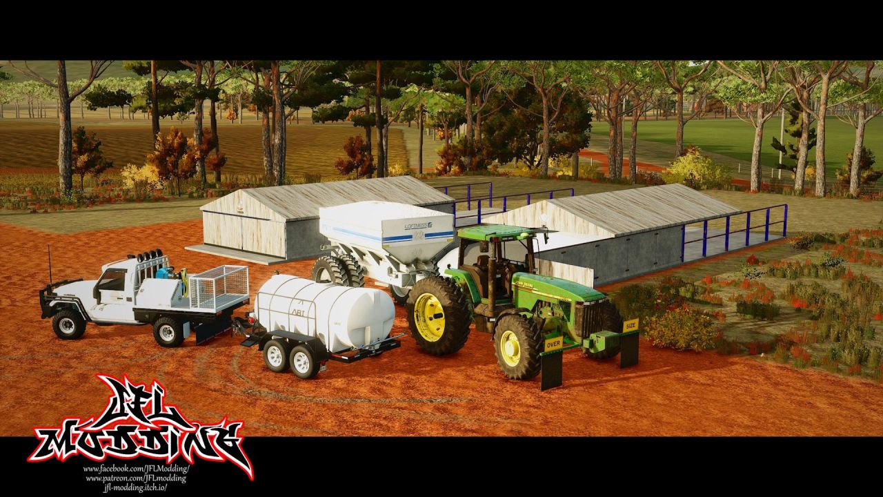 Пакет будівель Aussie для Farming Simulator 25