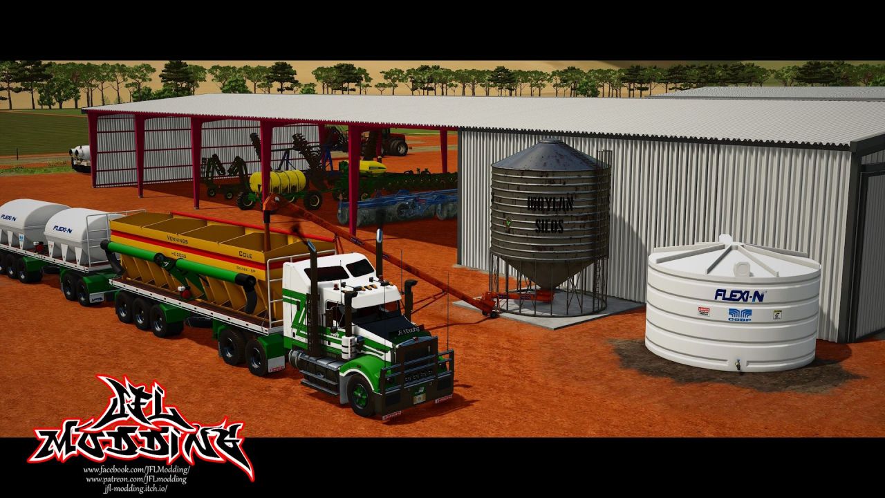 Пакет будівель Aussie для Farming Simulator 25