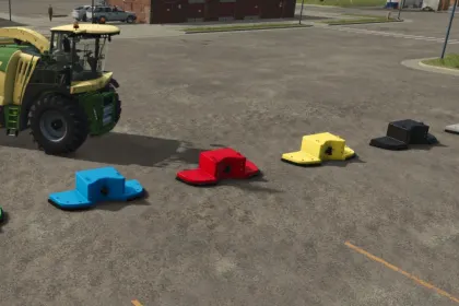 AGCO Forage Harvester Rear Weight for Farming Simulator 25 — 2