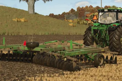Дисковий обробник John Deere 630 22ft для Farming Simulator 25