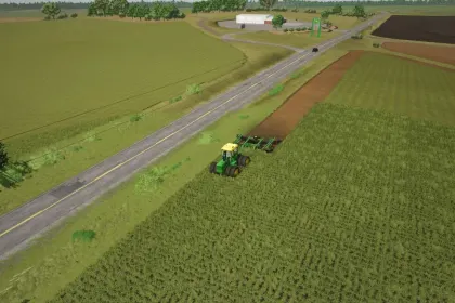 Дисковий обробник John Deere 630 22ft для Farming Simulator 25 — 3