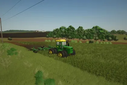 Дисковий обробник John Deere 630 22ft для Farming Simulator 25 — 4