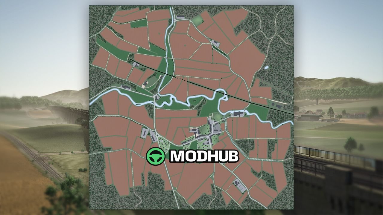 Mod für die legendäre Karte Pallegney v1220 für FS25 – Französische Lothringen mit neuen Produktionen