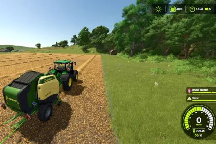 HUD для дверей преса для Farming Simulator 25
