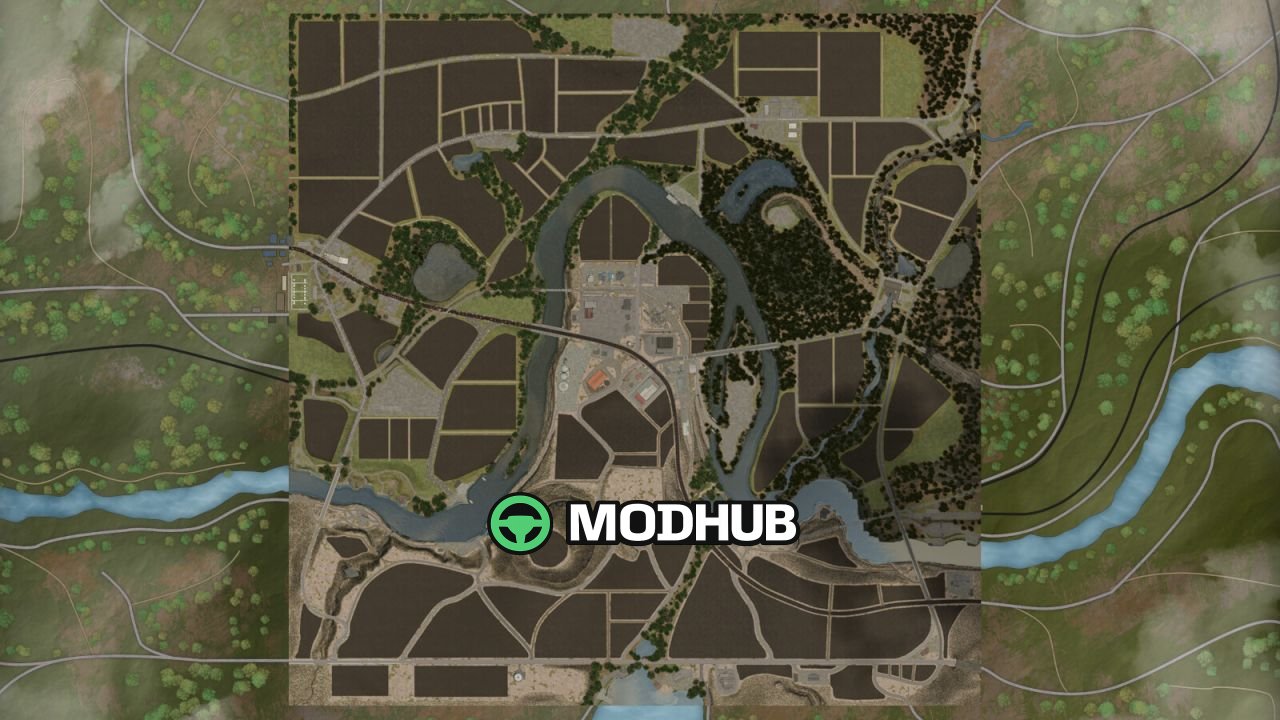 Legendäre Karte Riverbend The Aftermath v1100 — Postapokalyptische Wiedergeburt für FS25