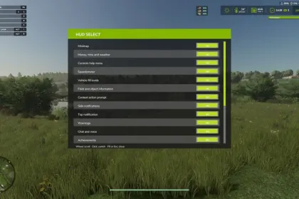 Скрипт HUD Select для Farming Simulator 25