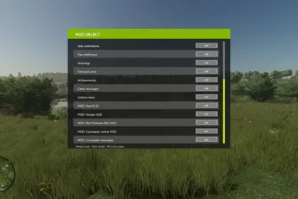 Скрипт HUD Select для Farming Simulator 25 — 2