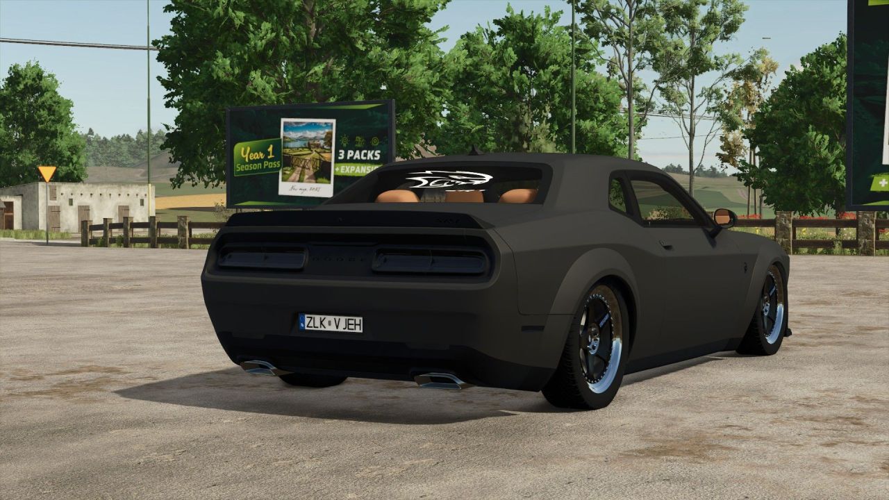 Car Dodge Challenger Hellcat for Farming Simulator 25