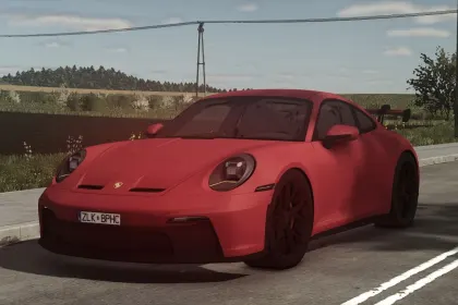 Автомобіль Porsche Carrera GT3 для Farming Simulator 25