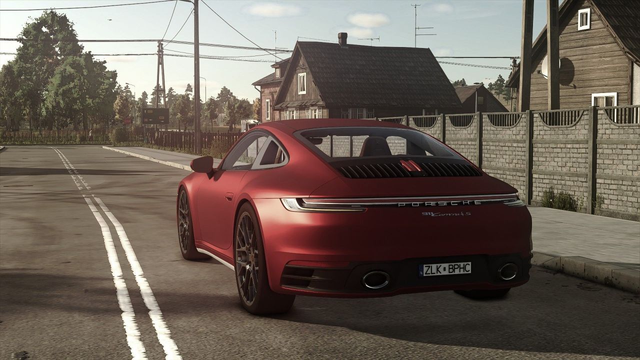 Car Porsche Carrera 4S for Farming Simulator 25