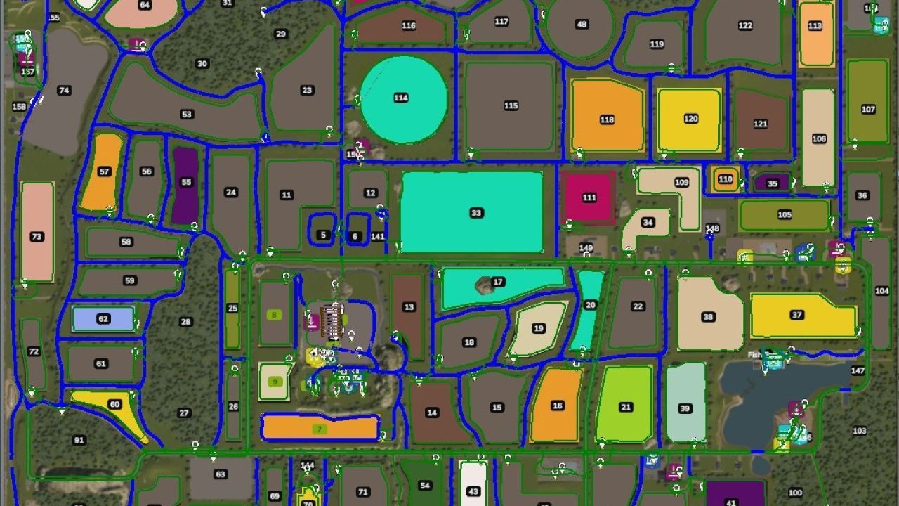 Ready AutoDrive Route for Almosta Farm (AD Course) in Farming Simulator 25