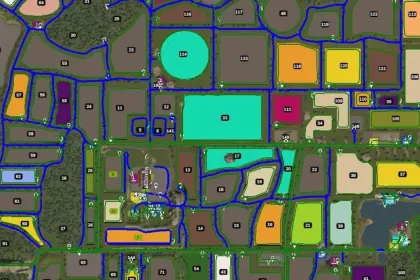 Ready AutoDrive Route for Almosta Farm (AD Course) in Farming Simulator 25 — 1