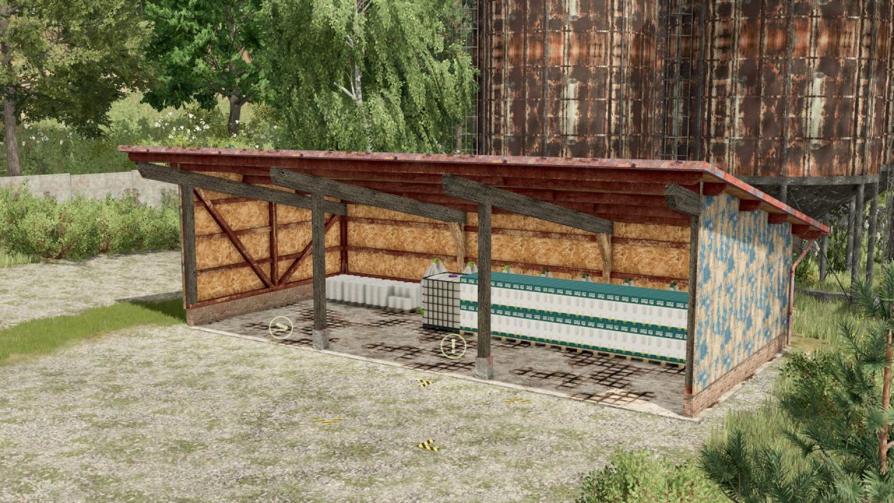Склад старих піддонів для Farming Simulator 25