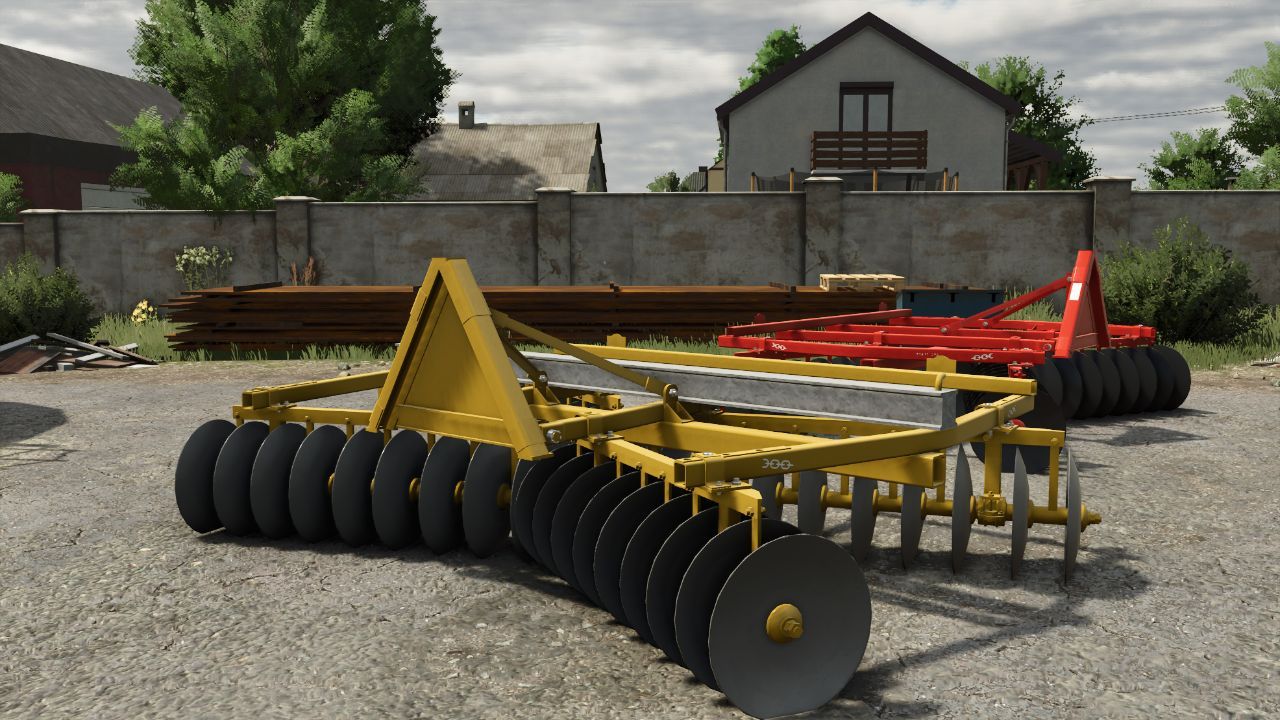 Effektive Scheibenegge BDN-320 für Farming Simulator 25 — Realistische Feldarbeit