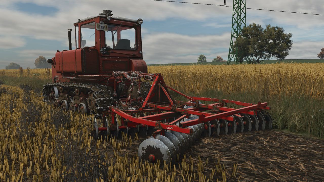 Effektive Scheibenegge BDN-320 für Farming Simulator 25 — Realistische Feldarbeit
