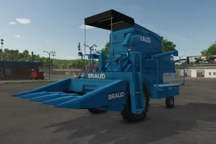 Effizienter Mähdrescher BRAUD M66 für Farming Simulator 25 — Konfigurationen und Realistische Geräusche