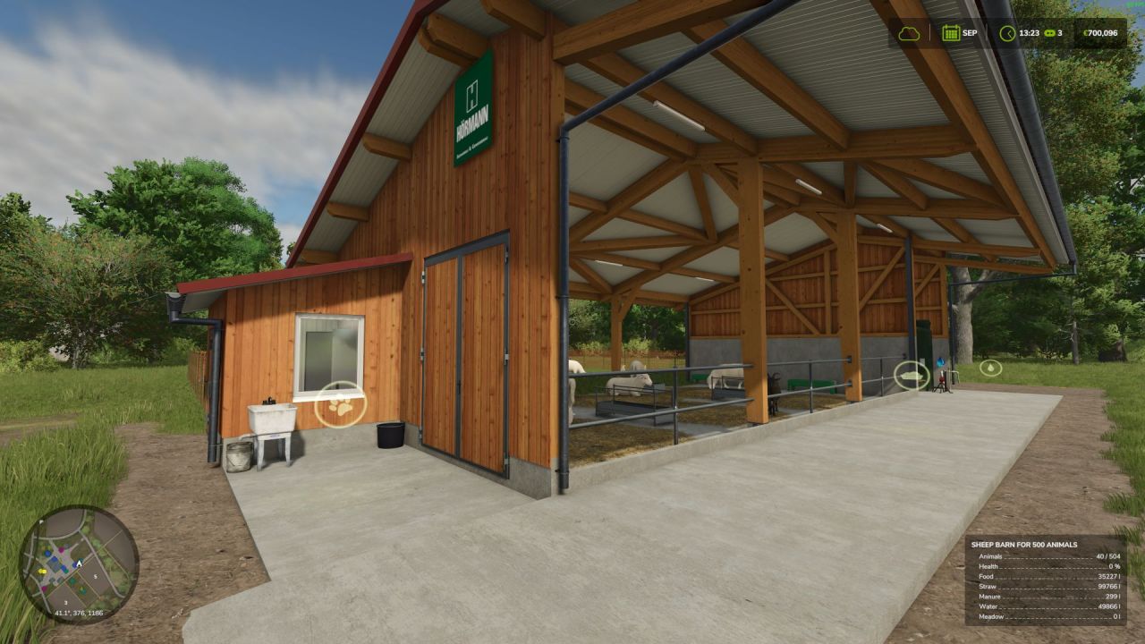 Sheep Barn For 500 Animals for Farming Simulator 25